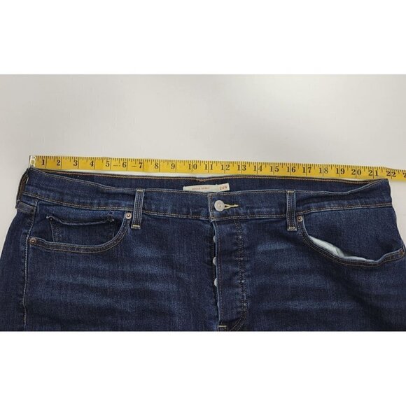 Levi Strauss Women's Wedgie Skinny Button Fly Dark Wash Raw Hem Jeans Size 24W - Picture 10 of 11